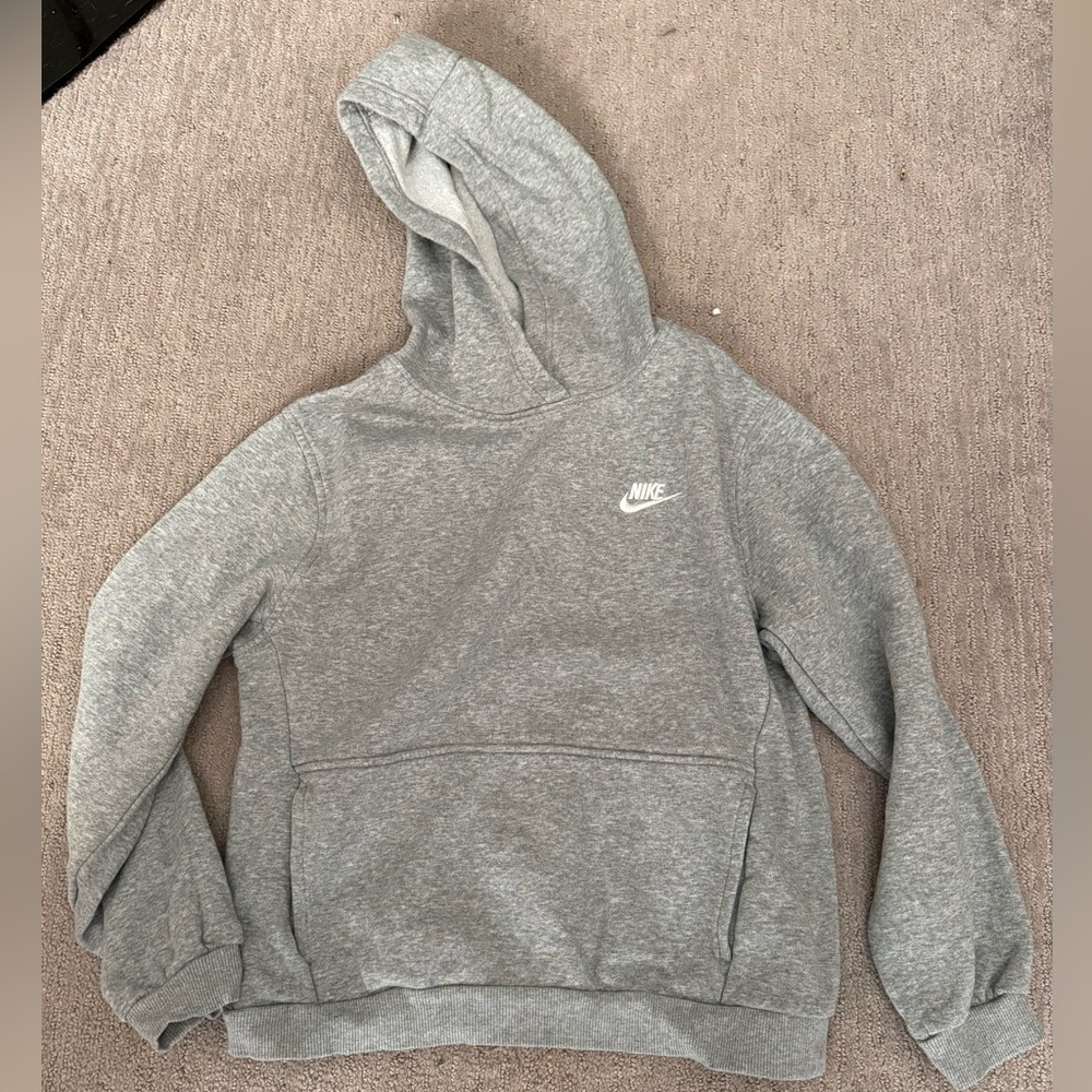 Youth Kids XL Nike Heather Gray Pullover Hoodie